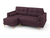Угловой диван-кровать Flott (левый) фиолетовый
