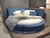 Круглая кровать Luna ткань