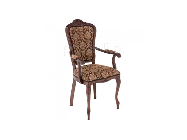 Кресло Руджеро с мягкими подлокотниками орех/шоколад (Арт.318605)