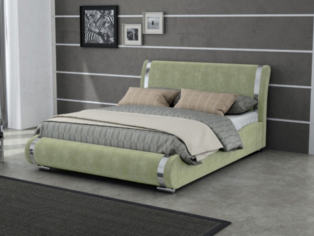 Купить кровать Corso 8 в ткани Лофти Олива