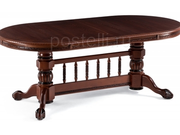 Обеденный стол Кантри орех/коричневая патина (Арт. 450825)