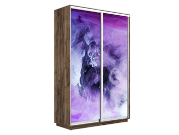 Шкаф-купе Экспресс Люкс 2-х дверный (Фото №1011 Фиолетовый дым)