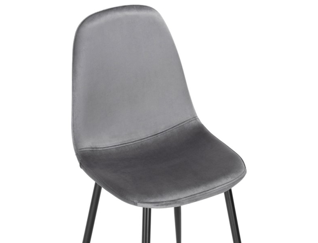 Стул на металлокаркасе Lilu dark grey/black (Арт.15120)