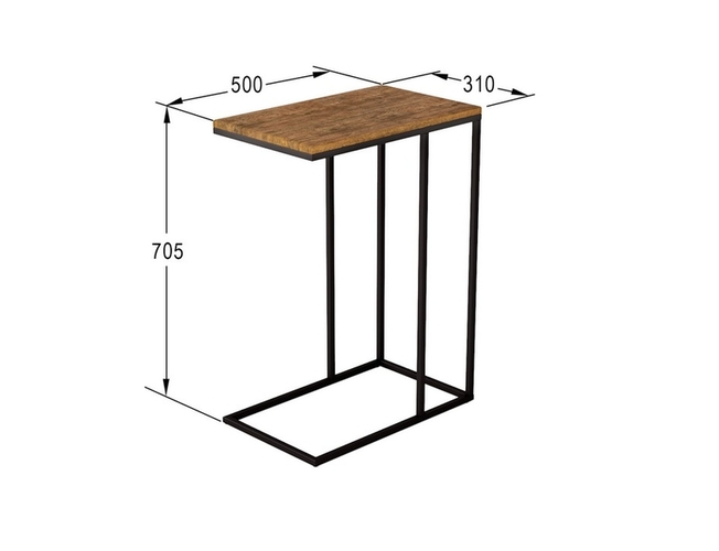 Стол придиванный Агами, Дуб американский