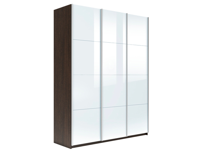 Шкаф-купе Прайм з-х дверный (Стекло), Венге