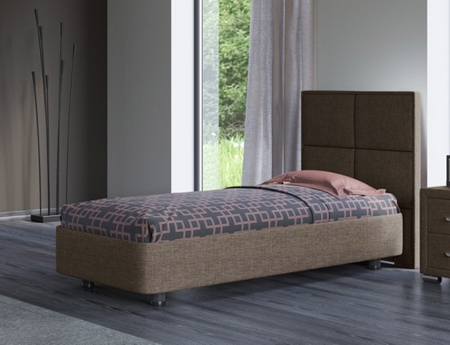 Односпальная кровать из ткани Rocky 2