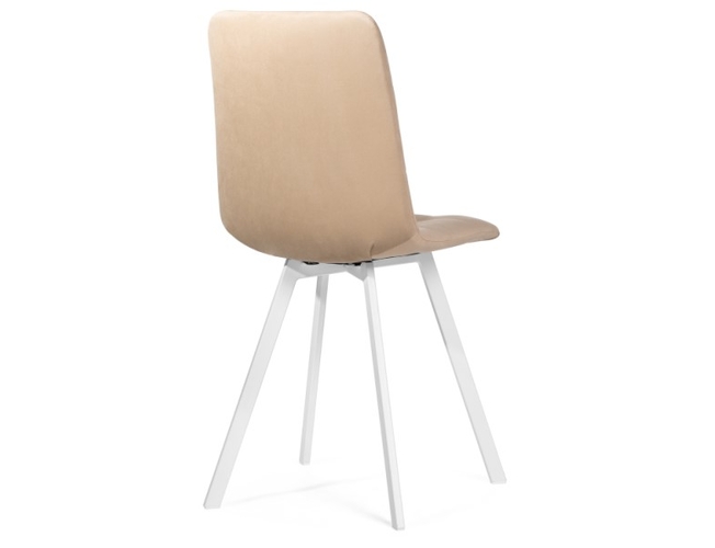 Стул на металлокаркасе Чилли белый/бежевый (Арт.489703)
