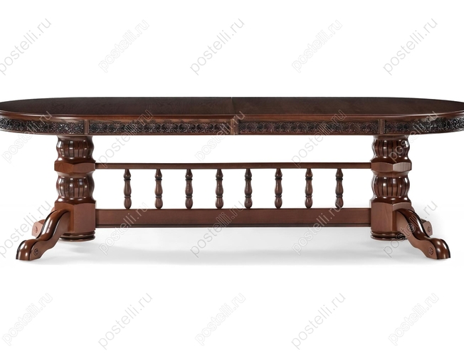 Обеденный стол Кассиль орех с коричневой патиной (Арт. 450829)