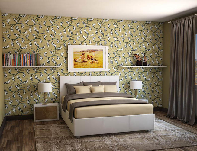 Белая кровать Julia