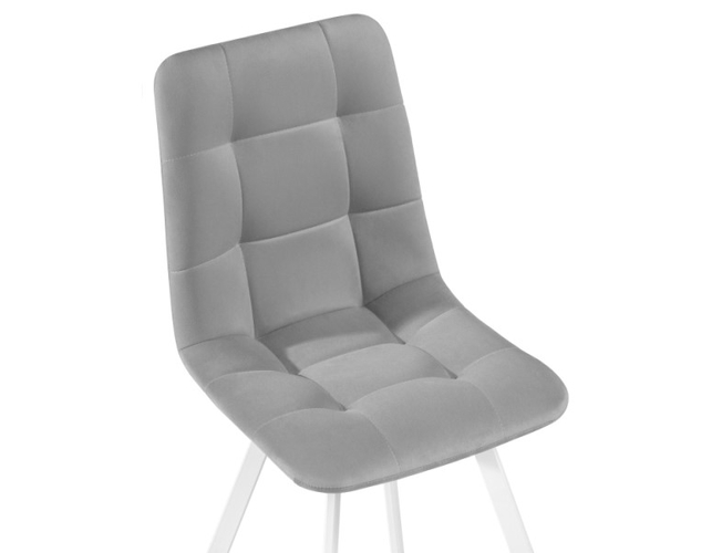 Стул на металлокаркасе Чилли белый/светло-серый (Арт.489723)