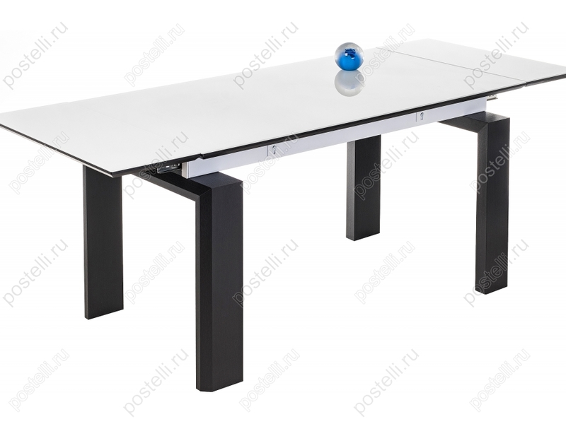 Стеклянный стол Давос венге/белый (Арт 462082)